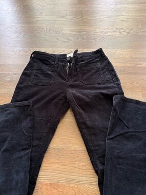 PILCRO Black flare Corduroy Pants